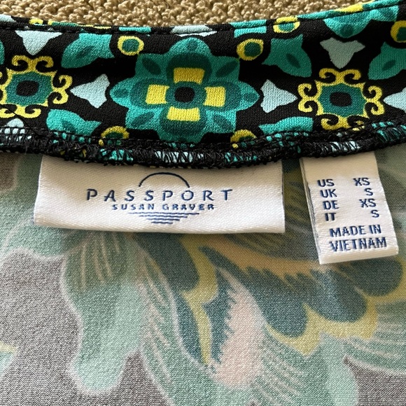 Passport by Susan Graver Floral Print Maxi Dress Size XS - Picture 9 of 11